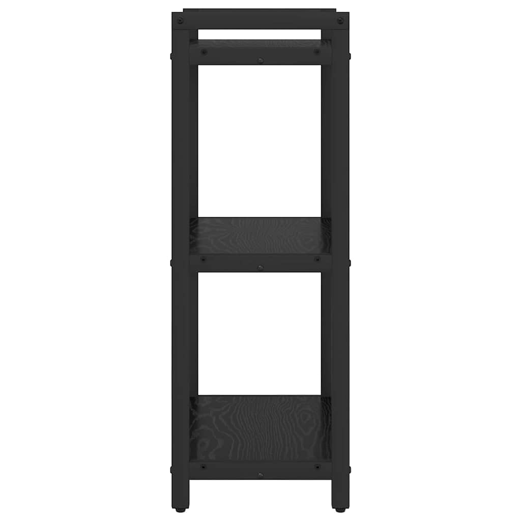 Bücherregal Schwarz Eichen-Optik 40 x 30 x 83 cm Holzwerkstoff